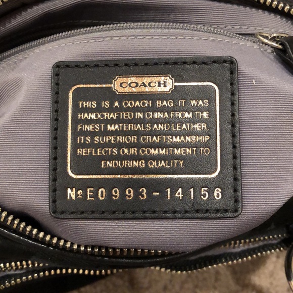 NWOT Coach Parker Op Art Zip Sachel - Picture 5 of 7